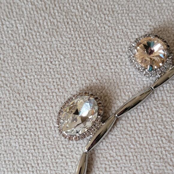 Sorrelli Crystal Teardrop & Round Stone Necklace - Picture 9 of 10